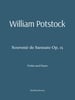 Potstock Souvenir de Sarasate Op 15 for Violin and Piano
